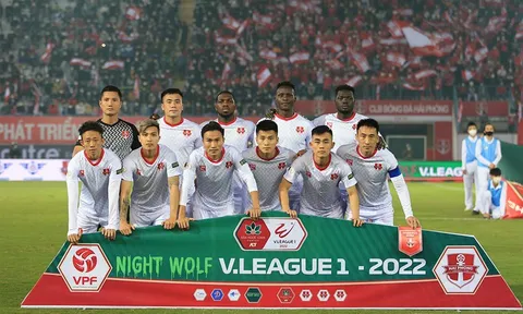 Câu lạc bộ Hải Phòng nhận 3 giải thưởng xuất sắc nhất tháng 3 của V.League 2022