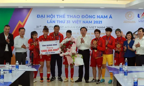 Giành huy chương vàng SEA Games 31 ngay trên sân nhà, đội tuyển bóng đá nữ Việt Nam được thưởng hơn 4 tỷ đồng