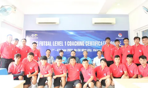 Khai giảng Khoá học đào tạo Huấn luyện viên Futsal cấp 1 AFC 2022 tại thành phố Hồ Chí Minh