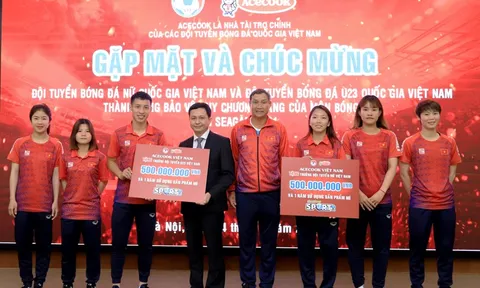 Acecook Việt Nam trao thưởng cho đội tuyển nữ quốc gia và đội tuyển U23 đạt thành tích tại SEA Games 31