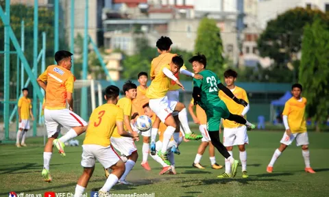 Đội tuyển U19 Việt Nam gấp rút hoàn thiện kỹ chiến thuật trước ngày lên đường tới Indonesia