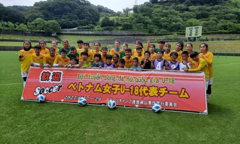Đội tuyển U18 nữ Việt Nam giao hữu với đội Yunogo Belle tại Nhật Bản