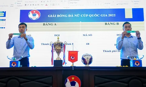 Bốc thăm xếp lịch thi đấu giải Bóng đá nữ Cúp Quốc gia năm 2022