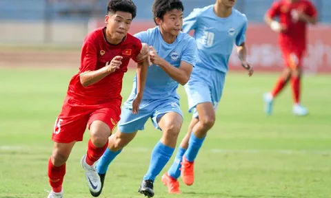 Giải U16 vô địch Đông Nam Á 2022: Việt Nam thắng đậm Singapore ngày ra quân
