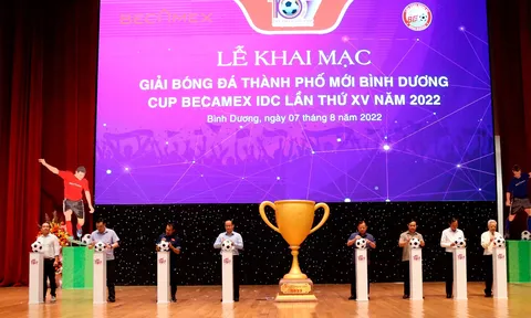 Khai mạc giải Bóng đá Thành phố Mới Bình Dương - Cúp Becamex IDC lần thứ XV năm 2022