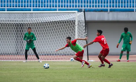 U16 Việt Nam hoàn thành buổi tập cuối cùng trước trận chung kết với U16 Indonesia