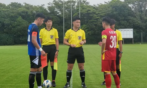 Đội tuyển U20 Việt Nam “tập trận” cùng U20 Nhật Bản với 3 hiệp đấu