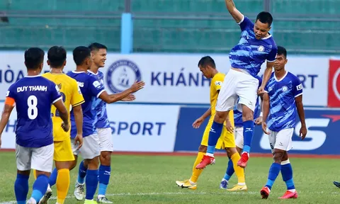 Vòng 12 giải hạng Nhất Quốc gia 2022: Khánh Hoà vươn lên đứng đầu Bảng xếp hạng