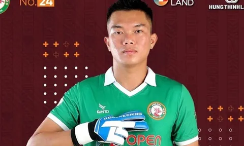 Topenland Bình Định chia tay thủ môn Mạnh Cường sau khi ký hợp đồng với Văn Lâm