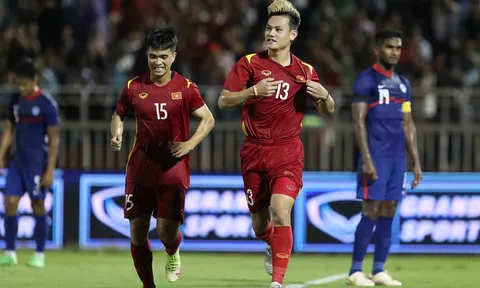 Giải giao hữu quốc tế - Hưng Thịnh 2022: Đội tuyển Việt Nam giành chiến thắng “4 sao” trước tuyển Singapore