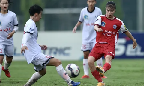 Vòng 6 giải Bóng đá nữ vô địch quốc gia - Cúp Thái Sơn Bắc 2022: Than Khoáng sản Việt Nam giành ngôi đầu bảng