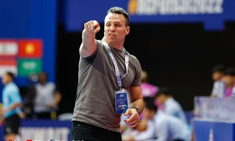 Huấn luyện viên Diego Giustozzi hài lòng về chiến thắng của đội tuyển futsal Việt Nam