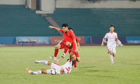 U17 Việt Nam thắng đậm U19 Viettel trong trận đấu tập trên sân vận động Việt Trì
