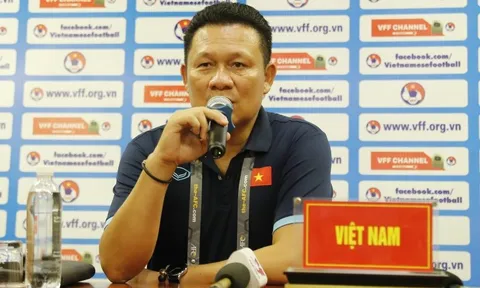 Huấn luyện viên Nguyễn Quốc Tuấn hài lòng với kết quả của đội tuyển U17 Việt Nam ở trận ra quân vòng loại U17 châu Á 2023