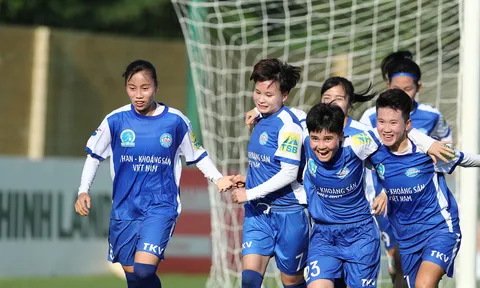 Vòng 8 giải Bóng đá nữ vô địch quốc gia - Cúp Thái Sơn Bắc 2022: Than Khoáng sản Việt Nam thắng tưng bừng