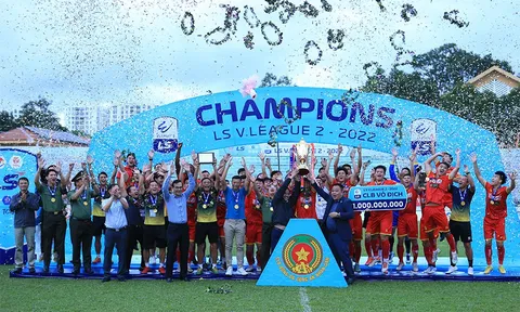 Vòng 22 giải hạng Nhất Quốc gia 2022: Công an Nhân dân và Khánh Hoà thăng hạng