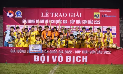 Giải Bóng đá nữ vô địch quốc gia - Cúp Thái Sơn Bắc 2022: TP.HCM I lần thứ 11 giành chức vô địch