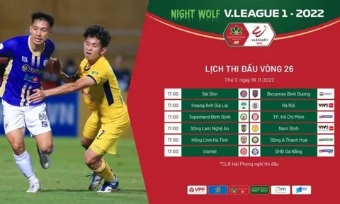 Nhận định trước vòng 26 V.League 2022 (17 giờ ngày 19/11): Đội nào sẽ xuống hạng?