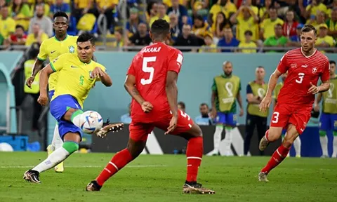 Bảng G > Brazil 1-0 Thụy Sĩ: Đội bóng xứ Samba giành vé vào vòng knock-out