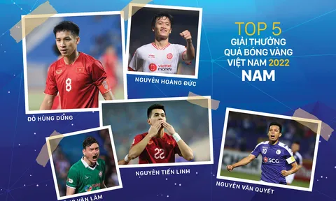 Không có cầu thủ của Hoàng Anh Gia Lai lọt vào tốp 5 Quả bóng Vàng Việt Nam 2022