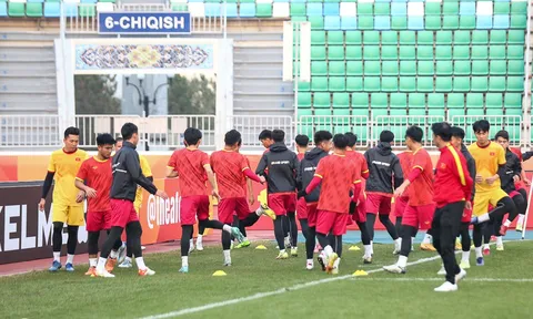 Đội tuyển U20 Việt Nam tích cực tập luyện chuẩn bị cho trận kế tiếp gặp U20 Iran