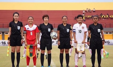 Các trọng tài nữ Việt Nam tham gia điều hành tại Vòng loại giải Bóng đá nữ U20 châu Á 2024