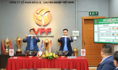 Bốc thăm và xếp lịch thi đấu lại giải Bóng đá hạng Nhất Quốc gia 2023