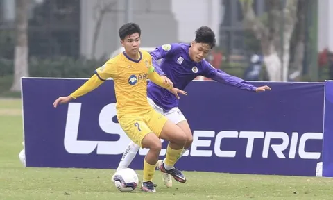 Giải Bóng đá U17 Quốc gia 2023: Sông Lam Nghệ An và Hồng Lĩnh Hà Tĩnh giành vé vào bán kết