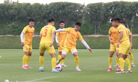 Đội tuyển U23 Việt Nam tập trung cao độ trong trận cuối tại giải Bóng đá giao hữu Doha Cup 2023