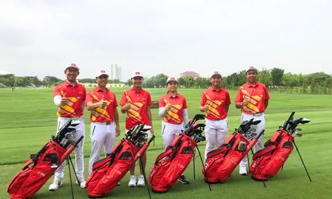 Đội tuyển golf Việt Nam tích cực tập luyện tại Campuchia