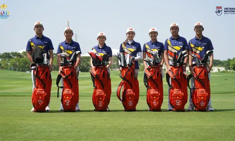 Môn Golf SEA Games 32: Lê Khánh Hưng đồng dẫn đầu, Nguyễn Anh Minh xếp hạng 3 sau vòng 1