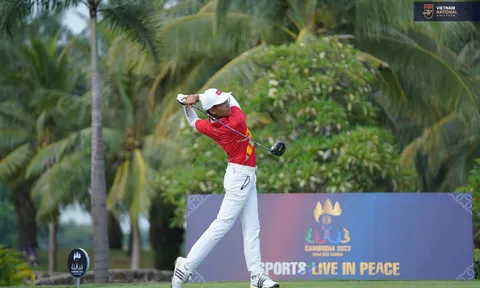 Ngày thi đấu thứ hai môn Golf: Lê Khánh Hưng độc chiếm ngôi đầu với 2 gậy cách biệt