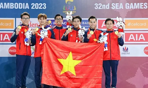 SEA Games 32: Thể dục dụng cụ Việt Nam xếp thứ nhất toàn đoàn, vượt chỉ tiêu đề ra