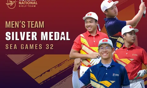 Môn Golf SEA Games 32: Việt Nam giành huy chương bạc đồng đội nam