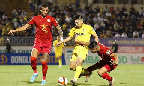 Vòng 8 V.League 2023: Sông Lam Nghệ An cầm hoà Hồng Lĩnh Hà Tĩnh trên sân Vinh