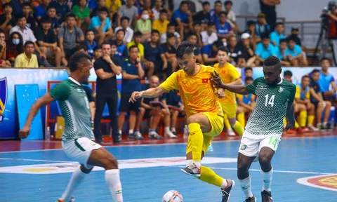 Đội tuyển futsal Việt Nam thắng đậm đội tuyển futsal Quần đảo Solomon trong trận giao hữu lượt đi