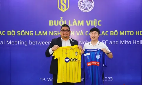 Sông Lam Nghệ An hợp tác cùng Mito Hollyhock đào tạo cầu thủ trẻ
