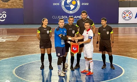 Tuyển futsal Việt Nam thua sát nút chủ nhà Paraguay trong trận giao hữu đầu tiên
