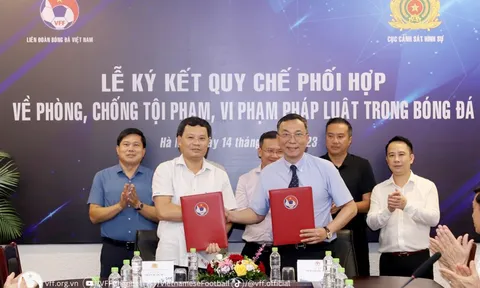 VFF và CO2 ký kết Quy chế phối hợp về phòng, chống tội phạm vi phạm pháp luật trong bóng đá