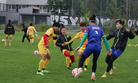 Tuyển nữ Việt Nam tích cực luyện tập chuẩn cho bị trận giao hữu với U23 nữ Ba Lan