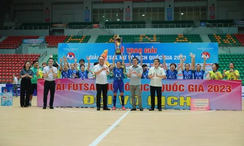 Giải Futsal nữ vô địch quốc gia 2023: Thái Sơn Nam TP.HCM giành ngôi vô địch