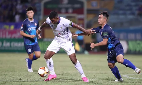 V.League 2023: Hà Nội FC san bằng điểm số với đội đầu bảng Công an Hà Nội