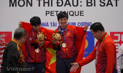 Bi sắt Việt Nam giành huy chương vàng nội dung đôi nữ