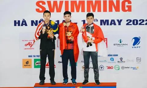 Nhật ký SEA Games 31: Siêu "kình ngư" Huy Hoàng phá kỷ lục SEA Games thứ ba cho bơi lội Việt Nam