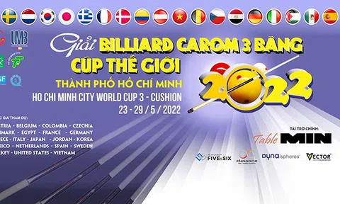 Khởi tranh giải Billiards Carom 3 băng TP.HCM World Cup 2022