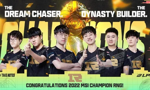 KenZhu của RNG giành danh hiệu Grand Slam lịch sử với chức vô địch MSI 2022