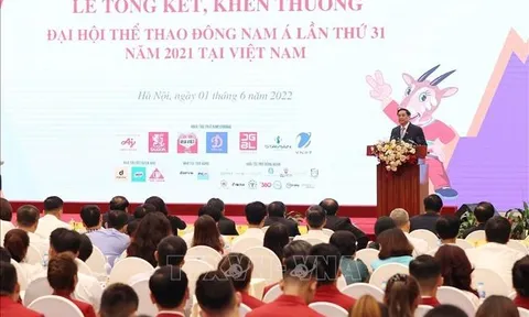 Thủ tướng Phạm Minh Chính dự Lễ tổng kết và khen thưởng Đoàn Thể thao Việt Nam giành thành tích tại SEA Games 31