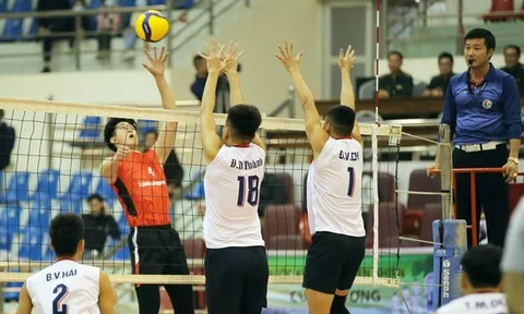 Chủ công Quản Trọng Nghĩa thi đấu cho Biên Phòng mùa giải 2022