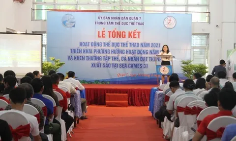 Quận 7 khen thưởng các huấn luyện viên, vận động viên đạt thành tích tại SEA Games 31