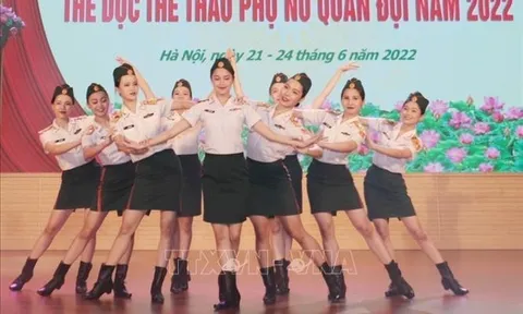 Khai mạc Liên hoan Thể dục thể thao Phụ nữ Quân đội năm 2022